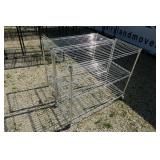 2 Metal Shelves 35 In W x 30 In T x 16 In D