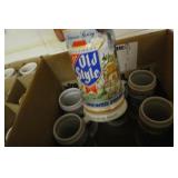 6 collectible Old Style steins