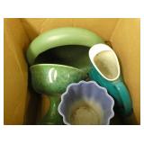 2 Boxes Pottery Vases and Misc.