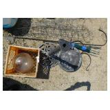 Bird Bath, Shepherds Hook Tomato ages and Globe