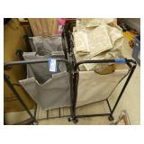 2 Rolling Cloths Sorters with Content