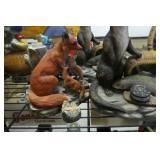 3 Animal Decanters Empty