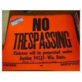 NO TRESPASSING Signs 18 Total