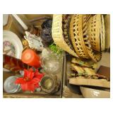 Assorted Wicker and other Kitchen Knik Knacks