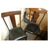 2 Vintage Wooden Chairs