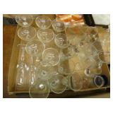 3 Boxes Glasses: clear, Coke, Anchor Hocking, othe