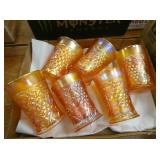 Set of 6 Marigold Carnival Glasses