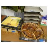 Galvanized Mail Bin, snack / dip set, other