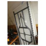 3 Six Foot Buffet Tables and 7 Folding Chairs