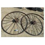 Two 54 In Steel Wheels