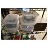 6 containers of  Assorted Shop Items