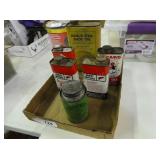 Lot of 6 Shoe Oil Cans Some Appear Full