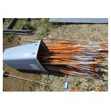 Lot of Orange Stakes