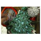 Christmas lot: Ceramic Nativity pieces, platters,