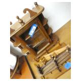 Vintage Display Cabinet w/Glass and Cup Hangers