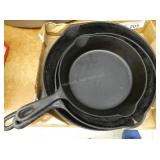 3 Cast Iron Skillets