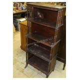 Vintage Wooden Book Shelf 4 Ft 2 In T x 1 Ft 10 In