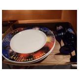 Year 2000 plates & glasses