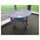 Small round patio drink table