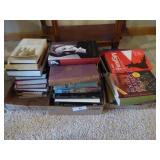 3 boxes misc. books