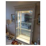 Lighted glass cabinet - side doors