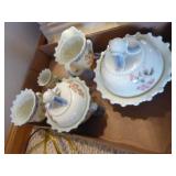 Vintage butter, cream, sugar, tooth pix set