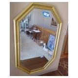 Gold frame mirror