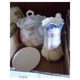 RS Prussia, Belleek & biscuit jar