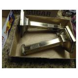 2 silvertoned candle sticks - marked