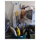 Tote of hand held cleaners & iron board