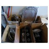 5 boxes silver-plate items