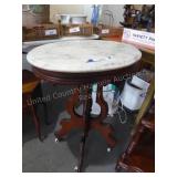 oval table w/ marble top