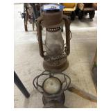 2 Vintage Lanterns- 1 Delta Power Lite