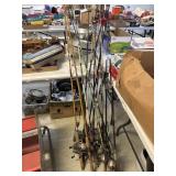 Lot of Fishing Poles- Zebco and Other