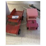 Vintage Tonka Jeep and Tonka Dump Truck