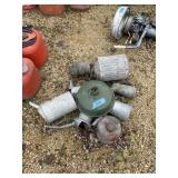 Lot of Oil and Gas Cans