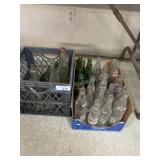 Lot of Vintage Glass Bottles and Jars