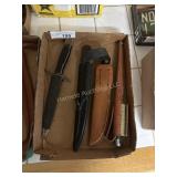 4 Knives with Sheaths- 1 Wiltshire Finska, 1 Globr