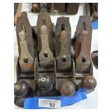 4 Hand Planes- 1 Dunlap, 1 Victor, 1 Stanley and 1
