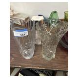 3 Glass Vases