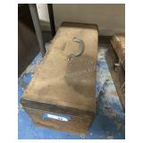 Metal Took Box with Contents 20in W x 9in L