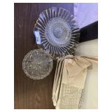 Lot of Serving Dishes, Platters and Glass Candy Di