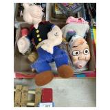 Lot of Toys- Stuffed Popeye, Daisy Duck Hat, Doll
