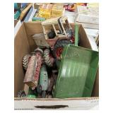 Lot of Toy Tractors and Trailers- Some John Deere