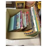 Box of Books and Coloring Books