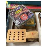 2 Crayola Crayon Tins unopened and Wood Truck Cra