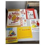 7 Red Goose Shoe Signs