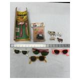 Flat of Kids Sunglasses, Vintage Hunter