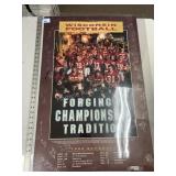 Signed 1994 Badger Football Poster