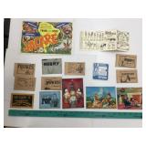 Flat of Vintage Post Cards and Adult Books